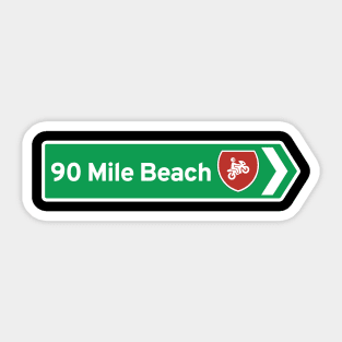 90 Mile Beach Sticker